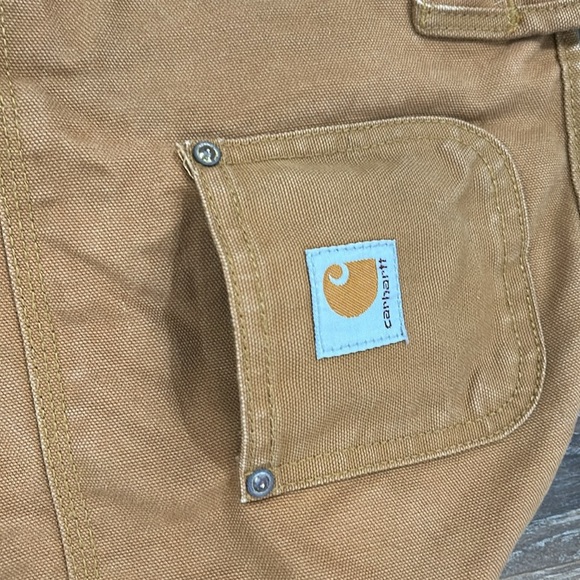 CARHARTT -- BROWN - SIZE MEDIUM - DUCK INSULATED DOG CHORE COAT JACKET Velcro - Picture 11 of 12